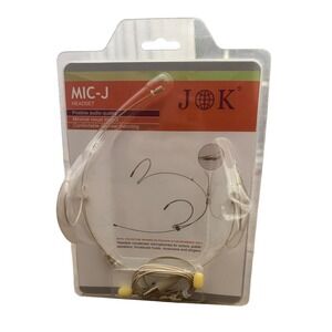 JK MIC-J‎ Headset Microphone Pristine Audio Quality Dual Ear Mount